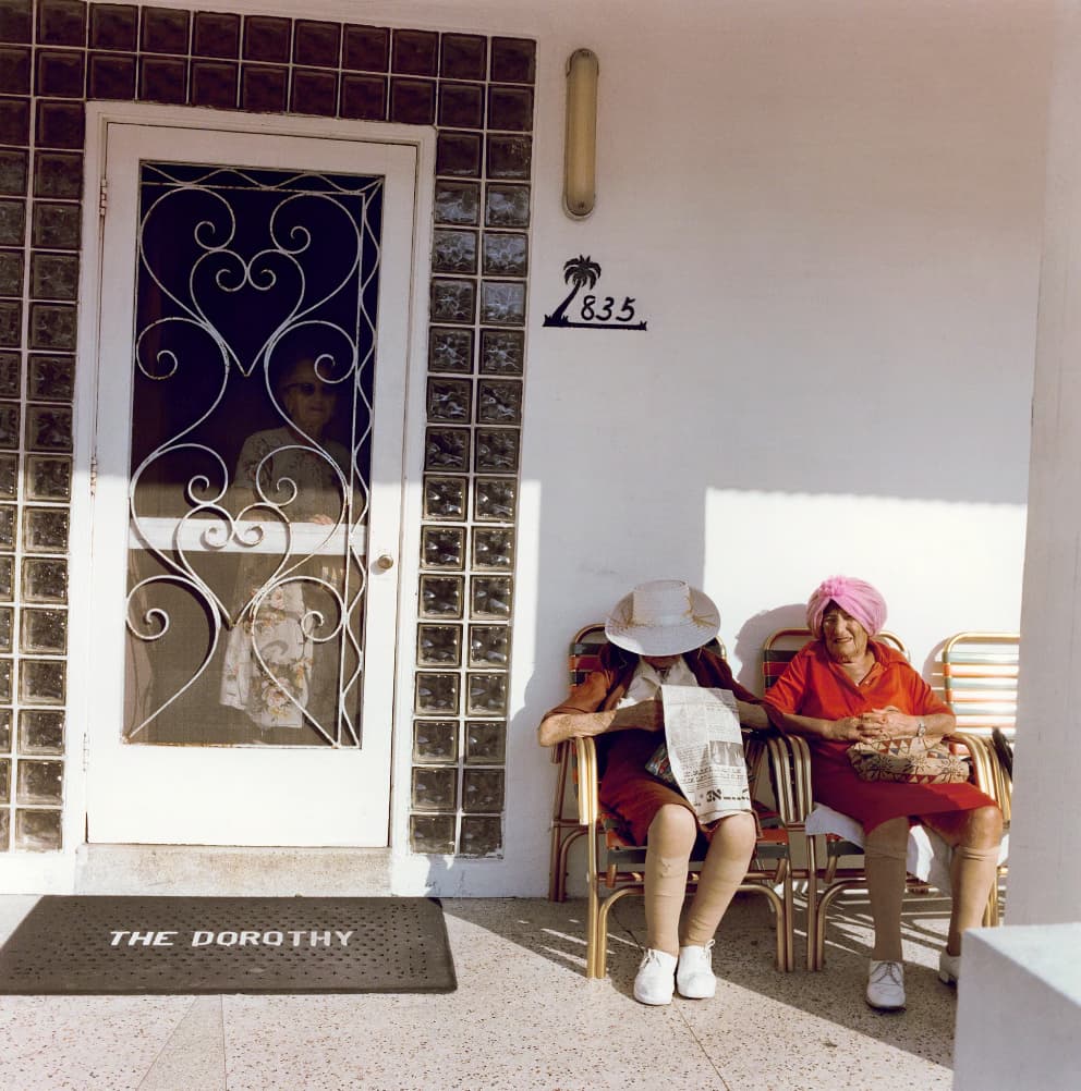 Guests relax outside of The Dorothy. 